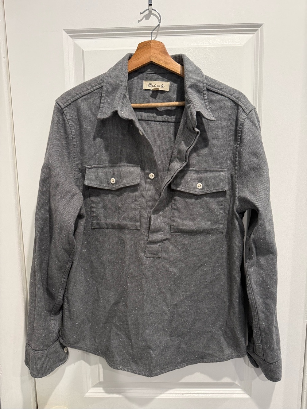 Madewell Heather Gray Shirt Jacket